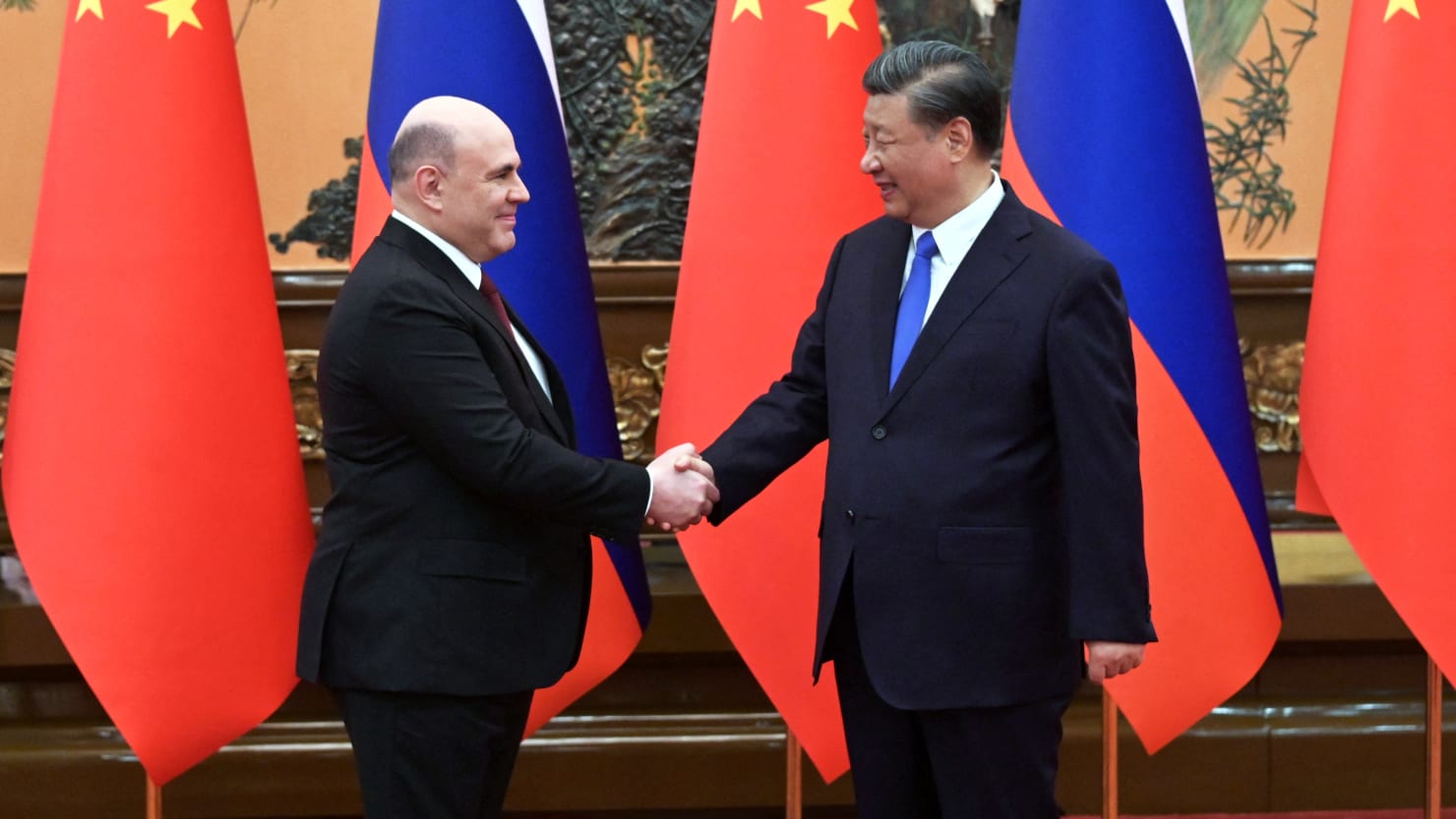 Russia's PM seeks to strengthen ties with China amidst sanctions and trade challenges.