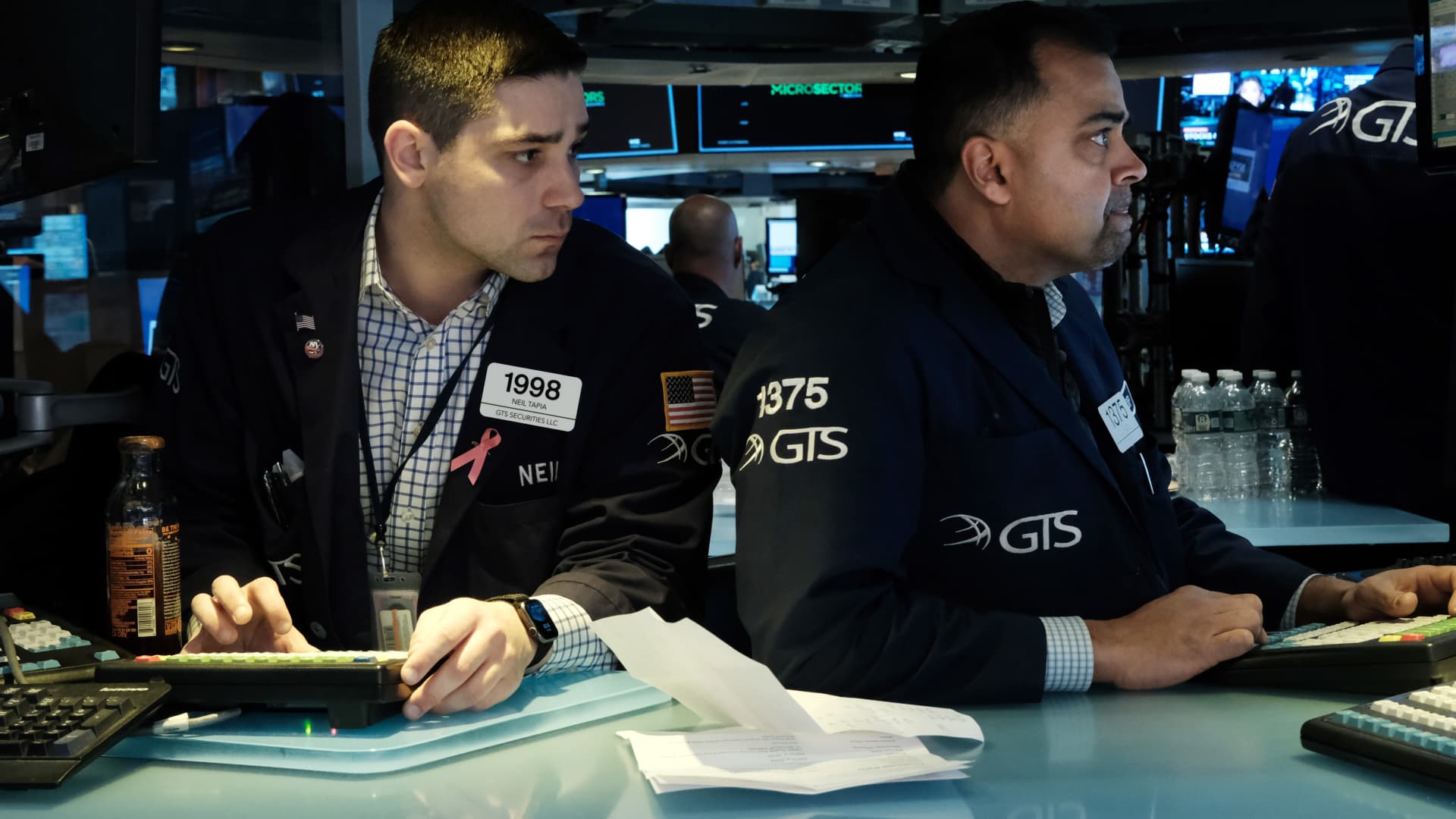 Treasuries experience volatile swings as markets react to crises.