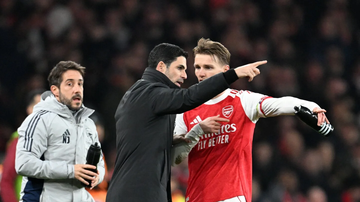 Arteta and Odegaard vow to rebound after late collapse against United