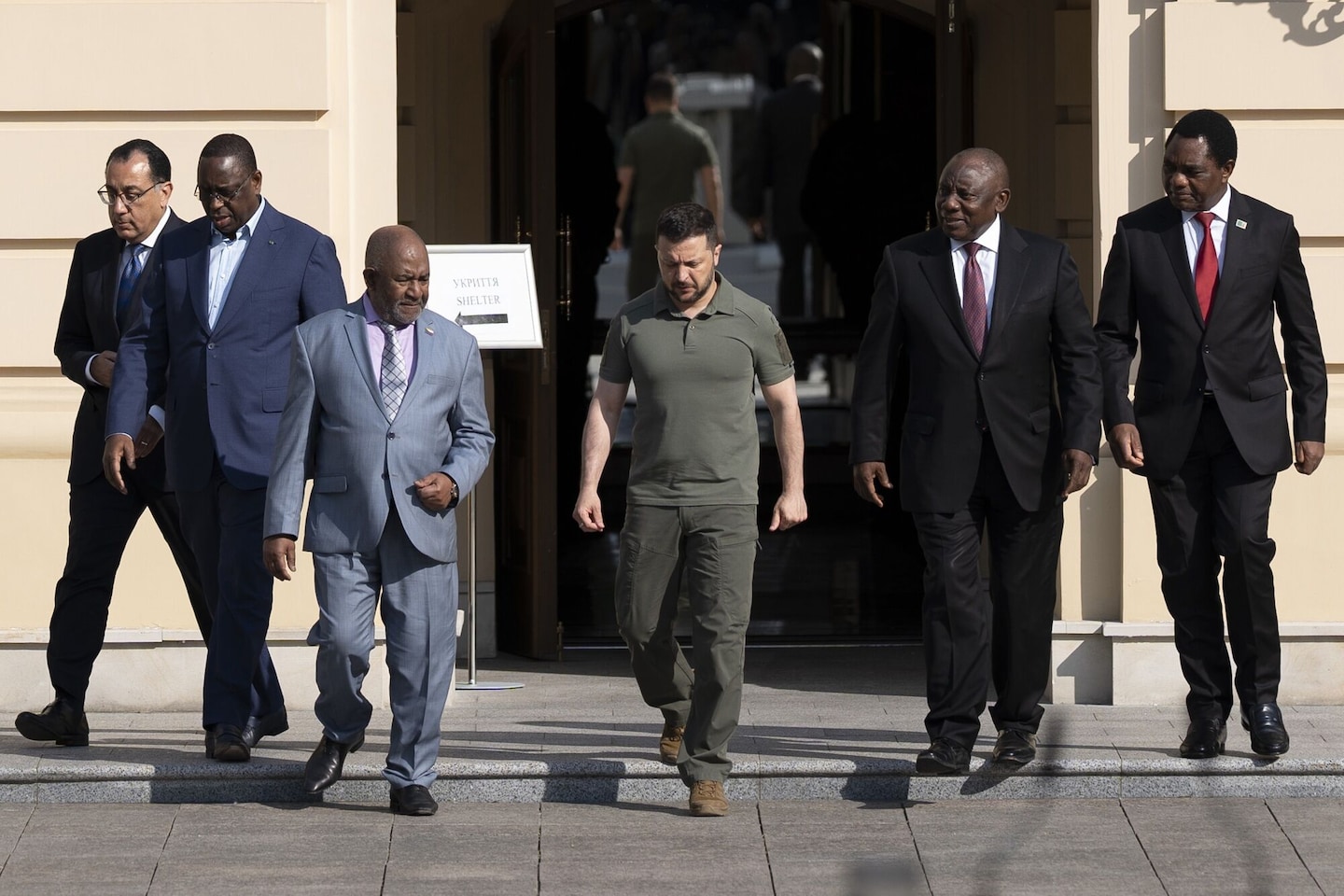 African Leaders Mediate Russia-Ukraine Conflict Amidst Kyiv Blasts.