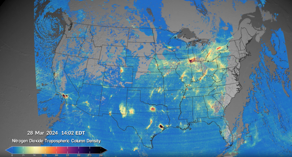 Featured image for "NASA's New Sensor Provides Real-Time Air Quality Data from Space"