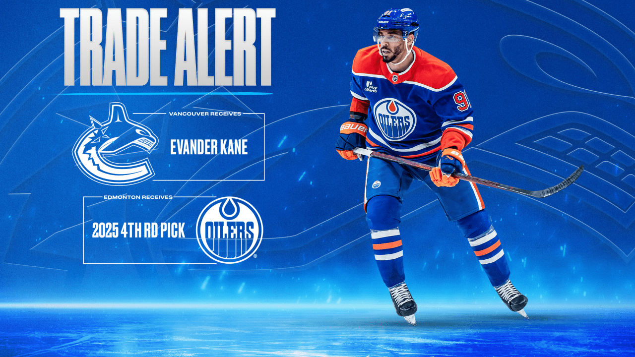Featured image for Canucks acquire Evander Kane from Oilers in strategic trade