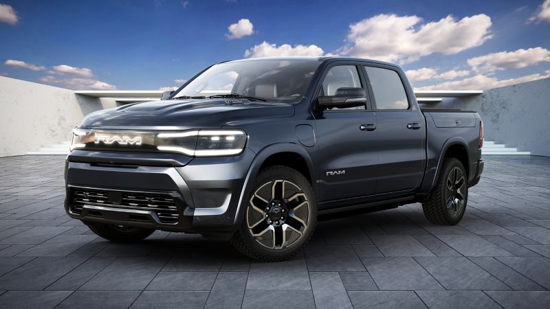 Featured image for Ram's Electric Pickup Truck Boasts Impressive 500-Mile Range