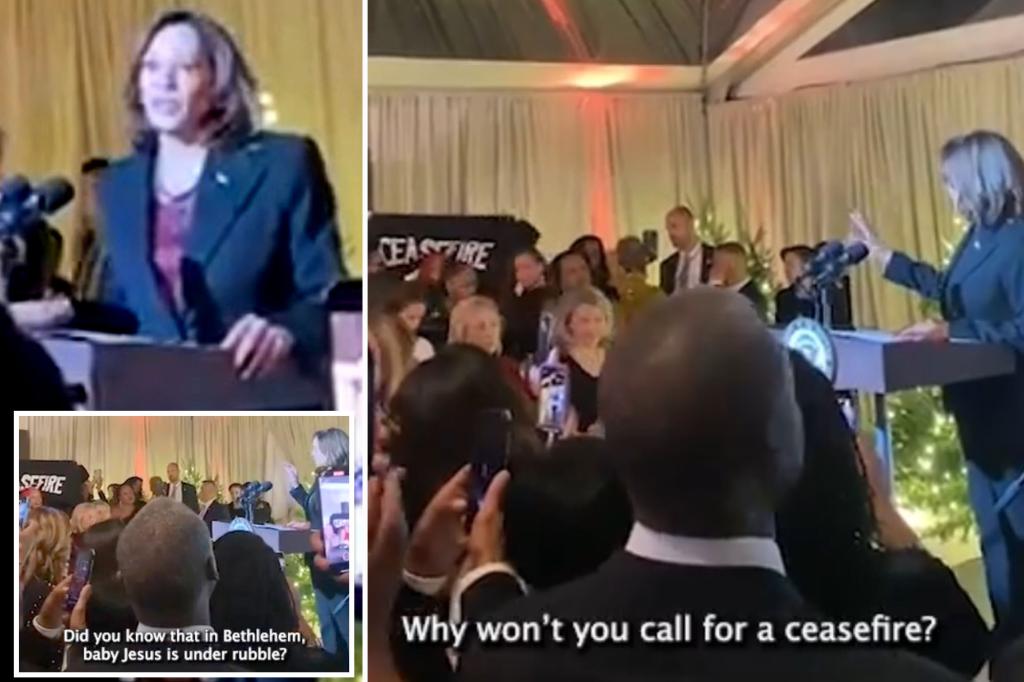 Democratic Divisions Deepen as Kamala Harris Faces Heckling Over Israel Policy at Holiday Party Speech