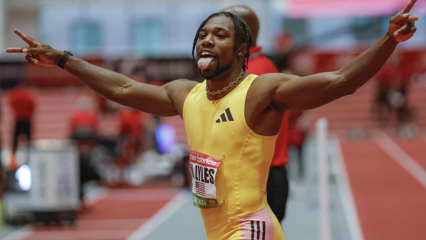 Featured image for "Exciting Showdown: Noah Lyles Triumphs Over Christian Coleman at 2024 USATF Indoor Championships"