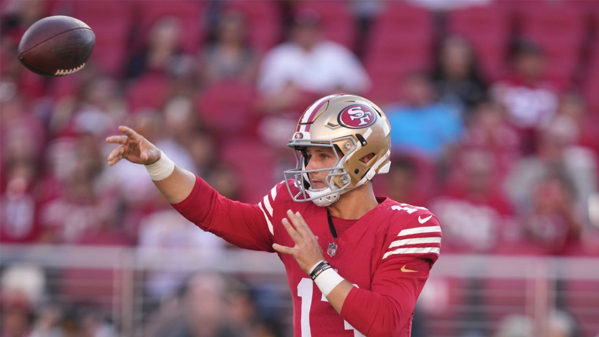 Featured image for Brock Purdy Shines in 49ers' Win with Historic Passing Streak and Deep Ball Accuracy
