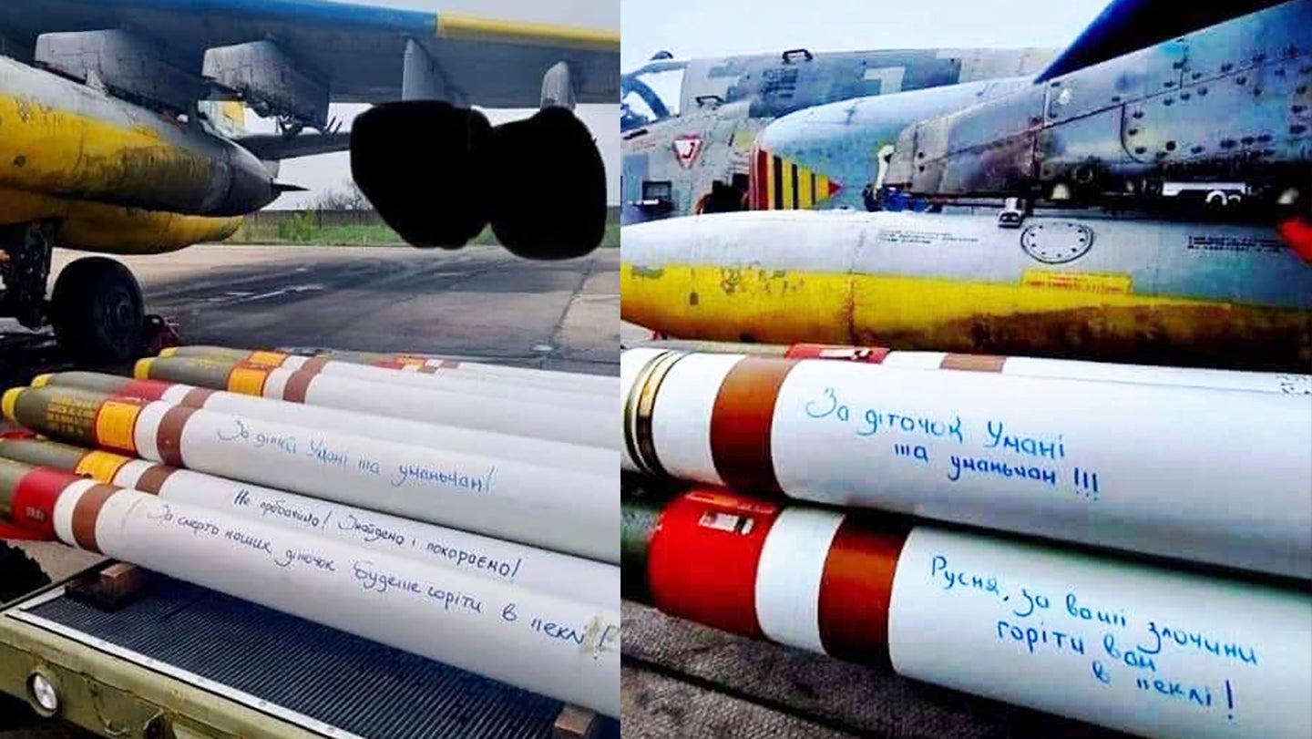 US Zuni Rockets Found on Ukrainian Su-25s Amidst Russian Artillery Attacks.