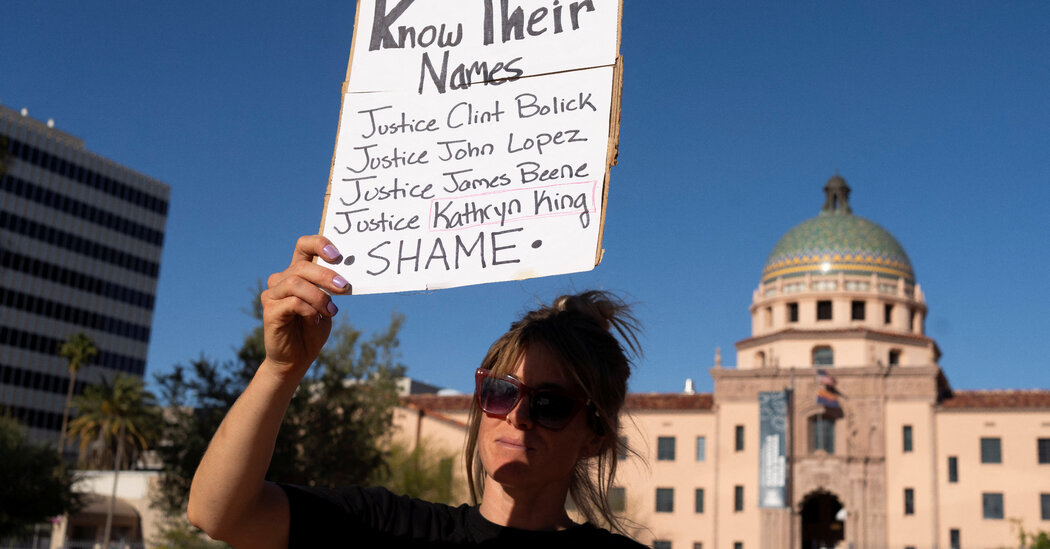 Featured image for "Arizona Republicans' Impact on Abortion Laws and Biden's Response"