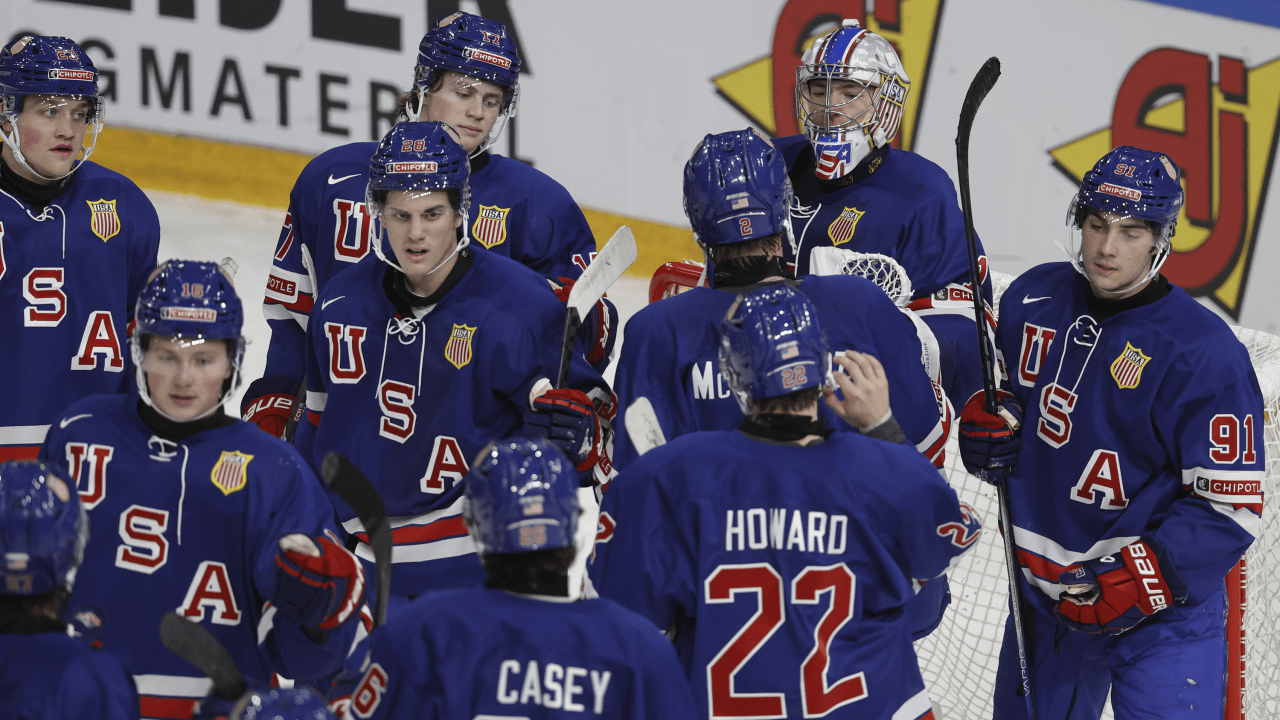 Featured image for "USA Dominates Group B, Secures Top Seed with Decisive Victory Over Slovakia at World Juniors"