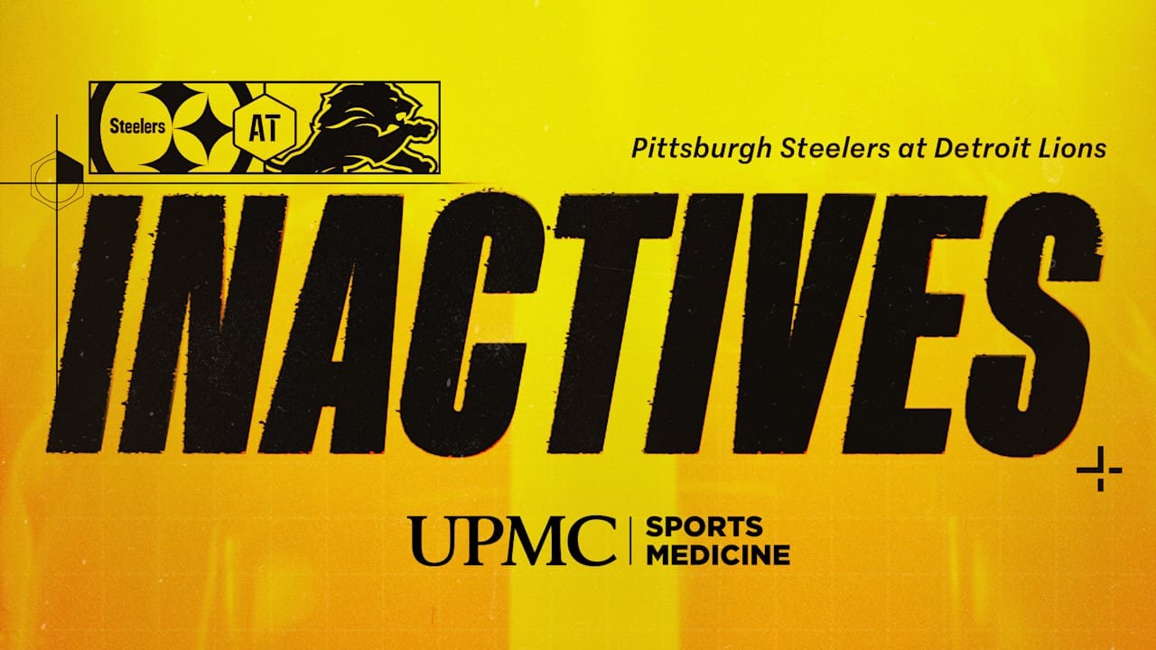 Featured image for Steelers Announce Inactives and Key Player Absences for Week 16 vs Lions