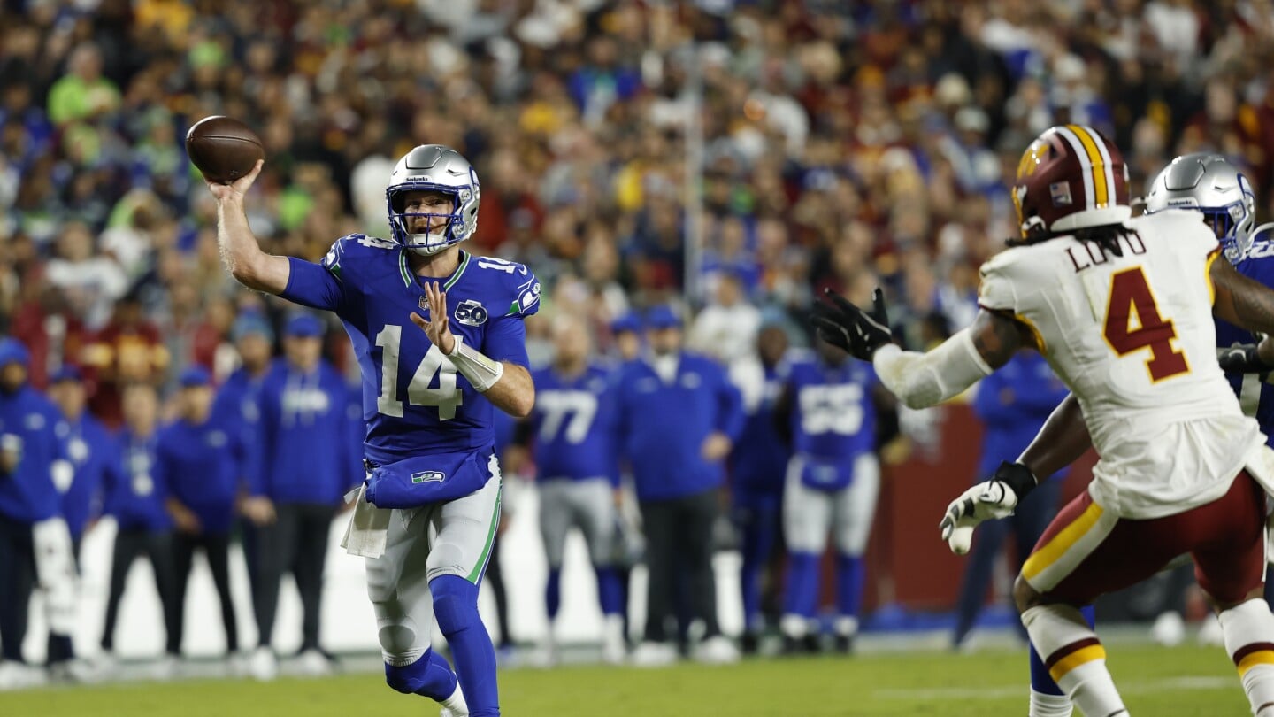 Featured image for Seahawks Dominate Commanders in Sunday Night Football