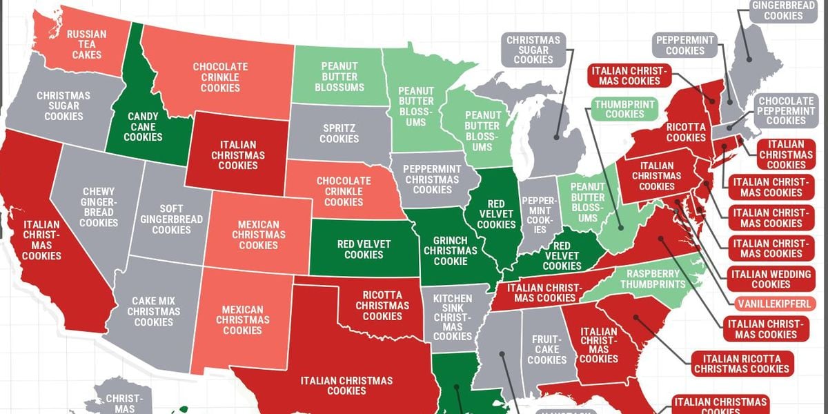 Featured image for State-by-State Christmas Cookie Favorites Revealed by Google