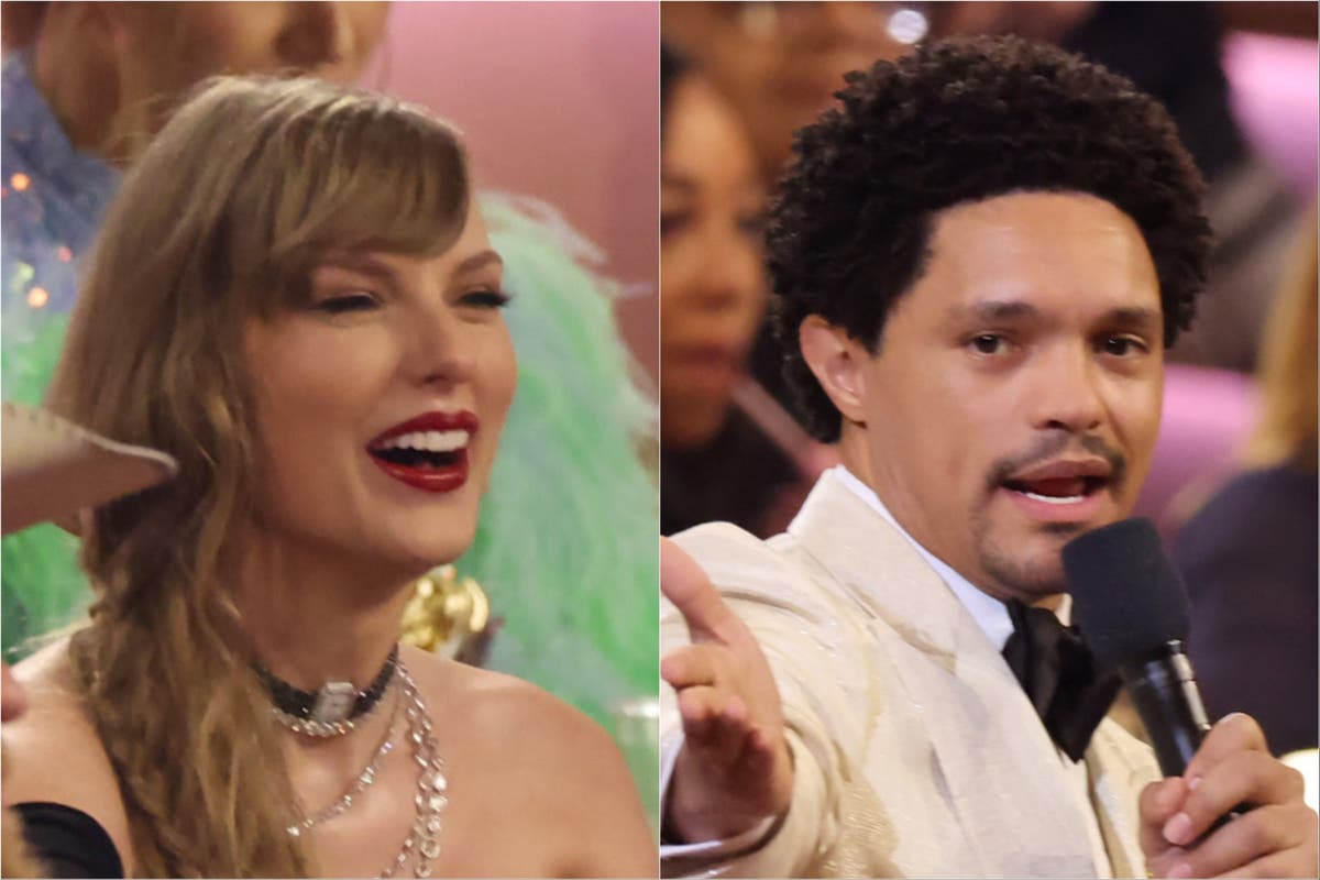 "Trevor Noah's NFL Joke at the Grammys Delights Taylor Swift"
