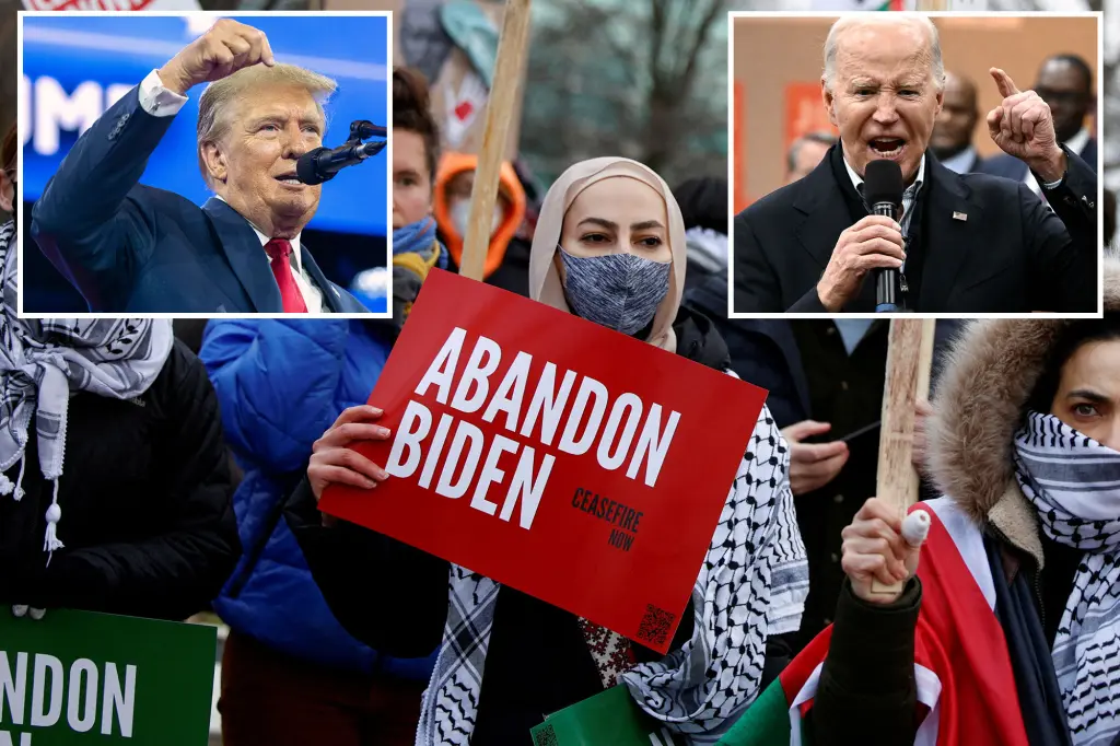 "Michigan's Primary: Trump Leads Biden in Poll Ahead of State's Key Vote"