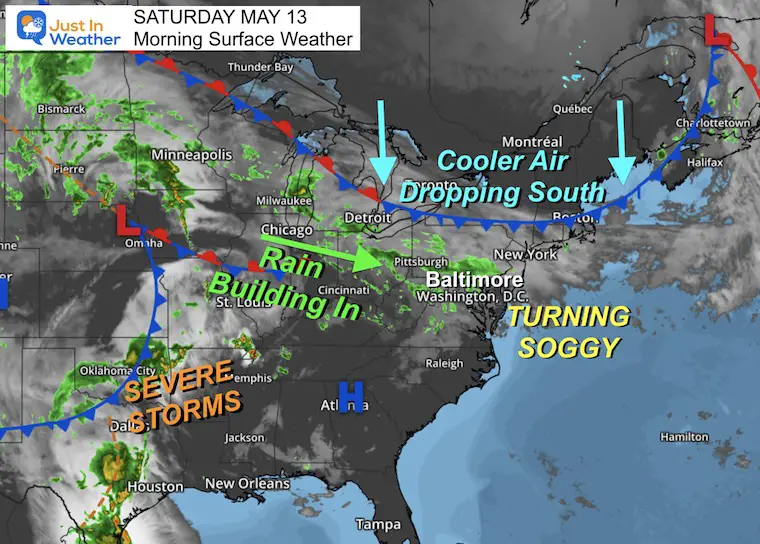 Weekend Weather Update: Scattered Showers and Seasonable Temps Ahead.