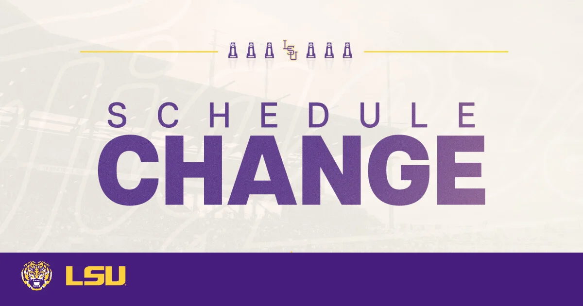 LSU-Oregon State game rescheduled due to weather.