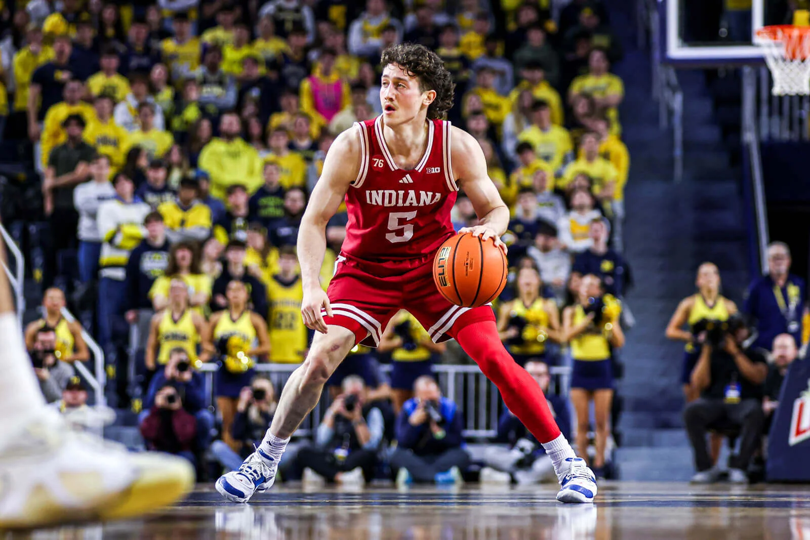 Hoosiers Fight Hard, But Michigan's Depth Pulls Away in 86-72
