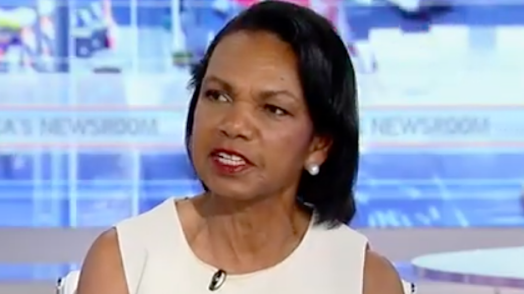 Featured image for Condoleezza Rice dismisses "ruse" theory of Wagner coup.