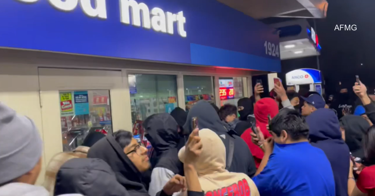 Featured image for Food mart mobbed during Compton street takeover.