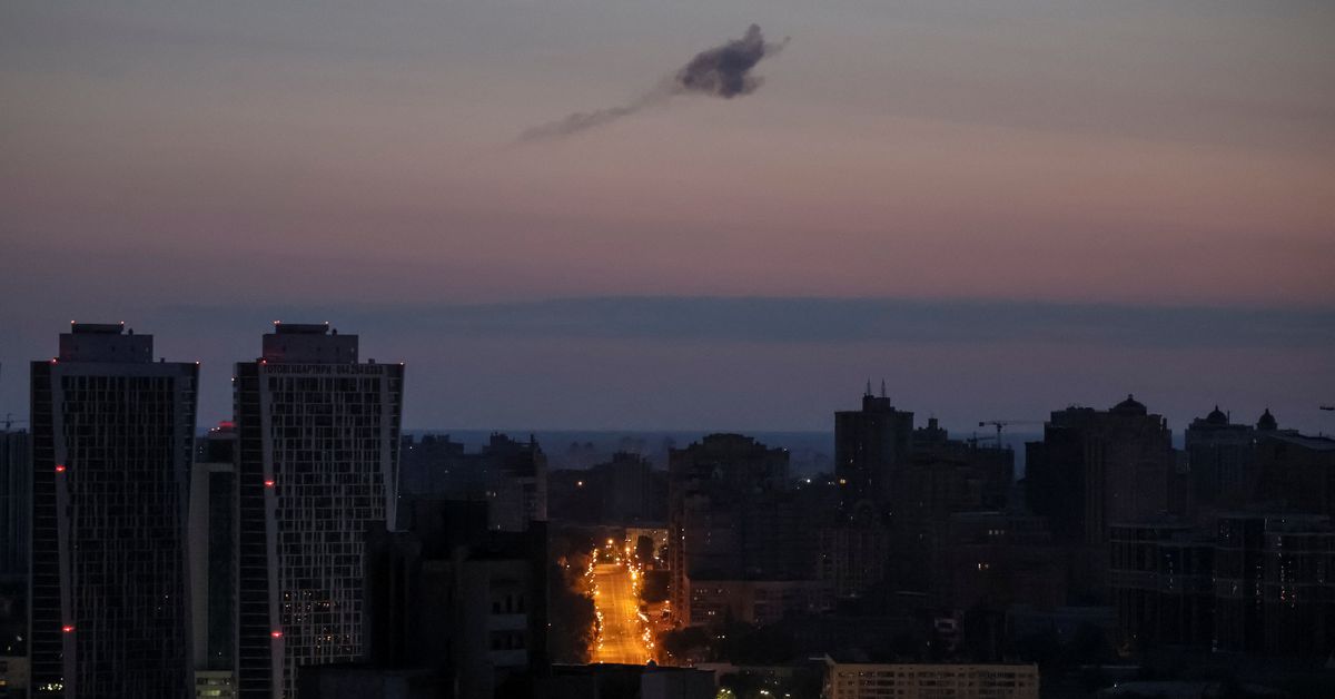 Featured image for Russia Launches Massive Drone Attack on Kyiv Ahead of Founding Anniversary