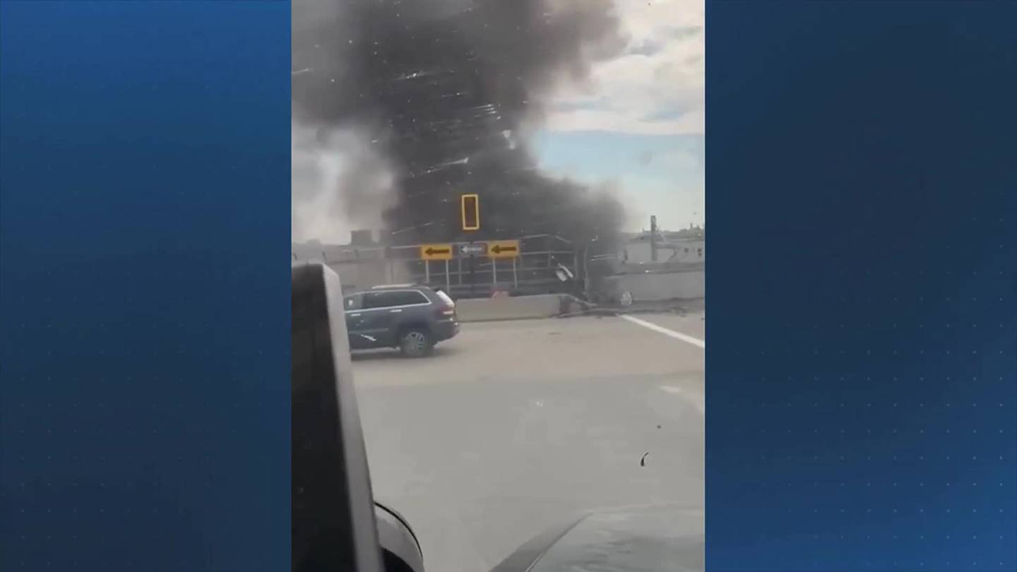 Driver Dies in Fiery 40-Foot Plunge Off Boston Overpass