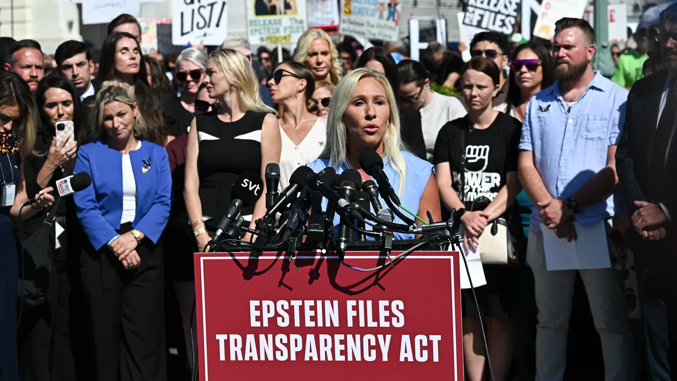 MTG Threatens to Reveal Epstein Client Names Amid Political Tensions