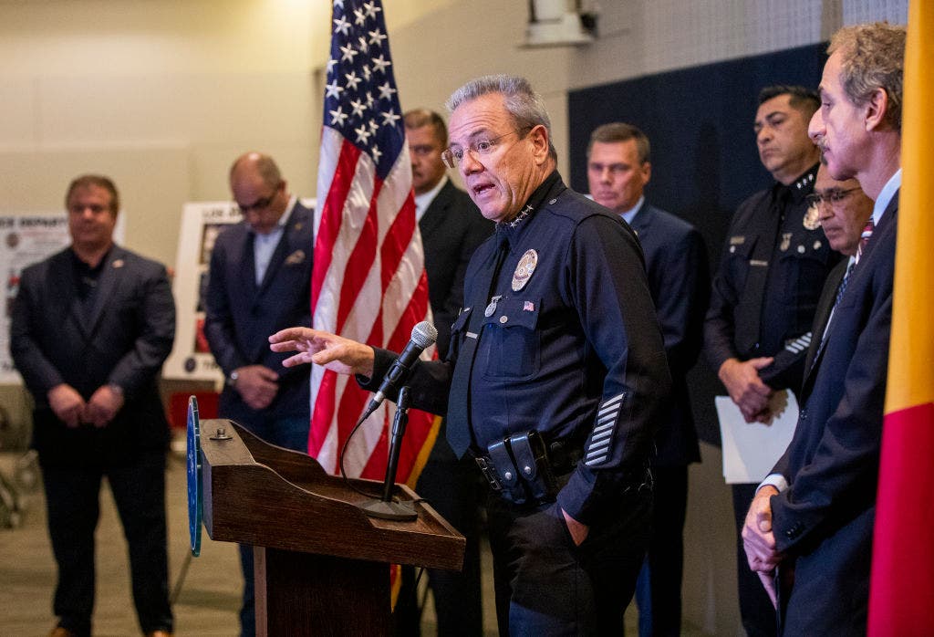 LAPD Chief Accused of Leaking Personal Data to Anti-Police Activists.