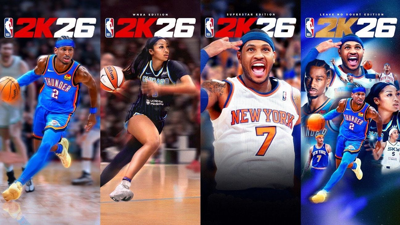 Featured image for Angel Reese and Shai Gilgeous-Alexander Named NBA 2K26 Cover Stars