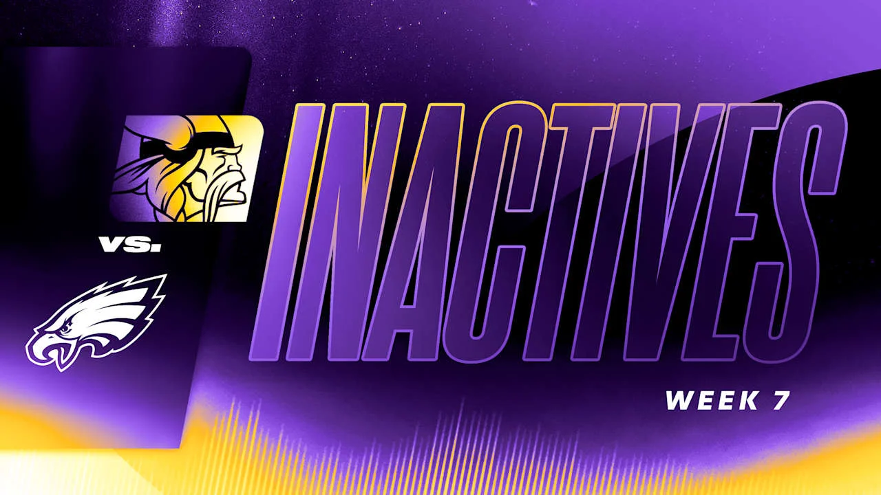 Eagles and Vikings Inactives, Justin Jefferson's Milestone, and Week 7 Game Preview
