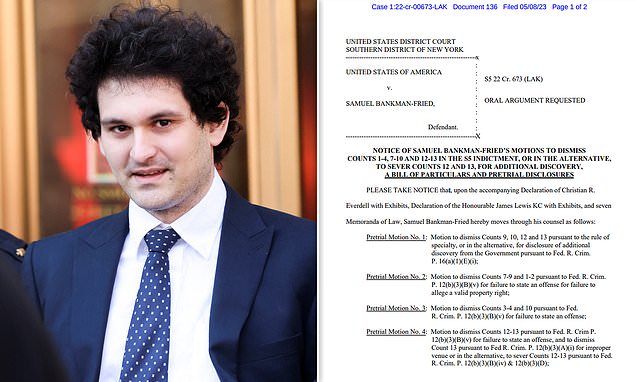 Sam Bankman-Fried seeks dismissal of charges in detailed defense.