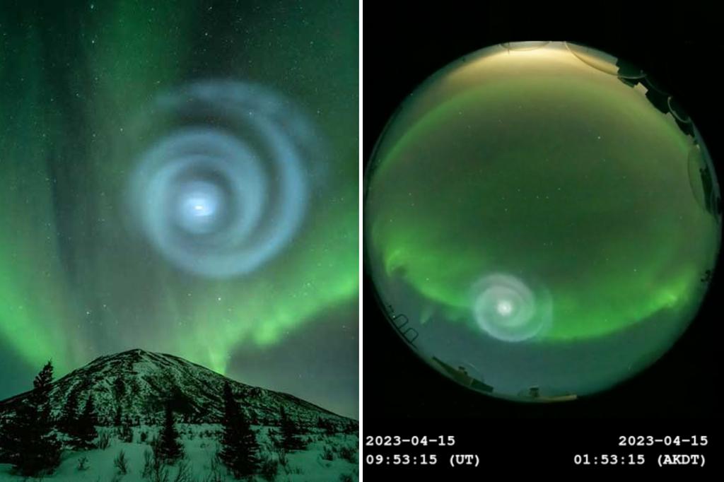 Featured image for Unraveling the Mystery of Alaska's Glowing Spiral in the Sky