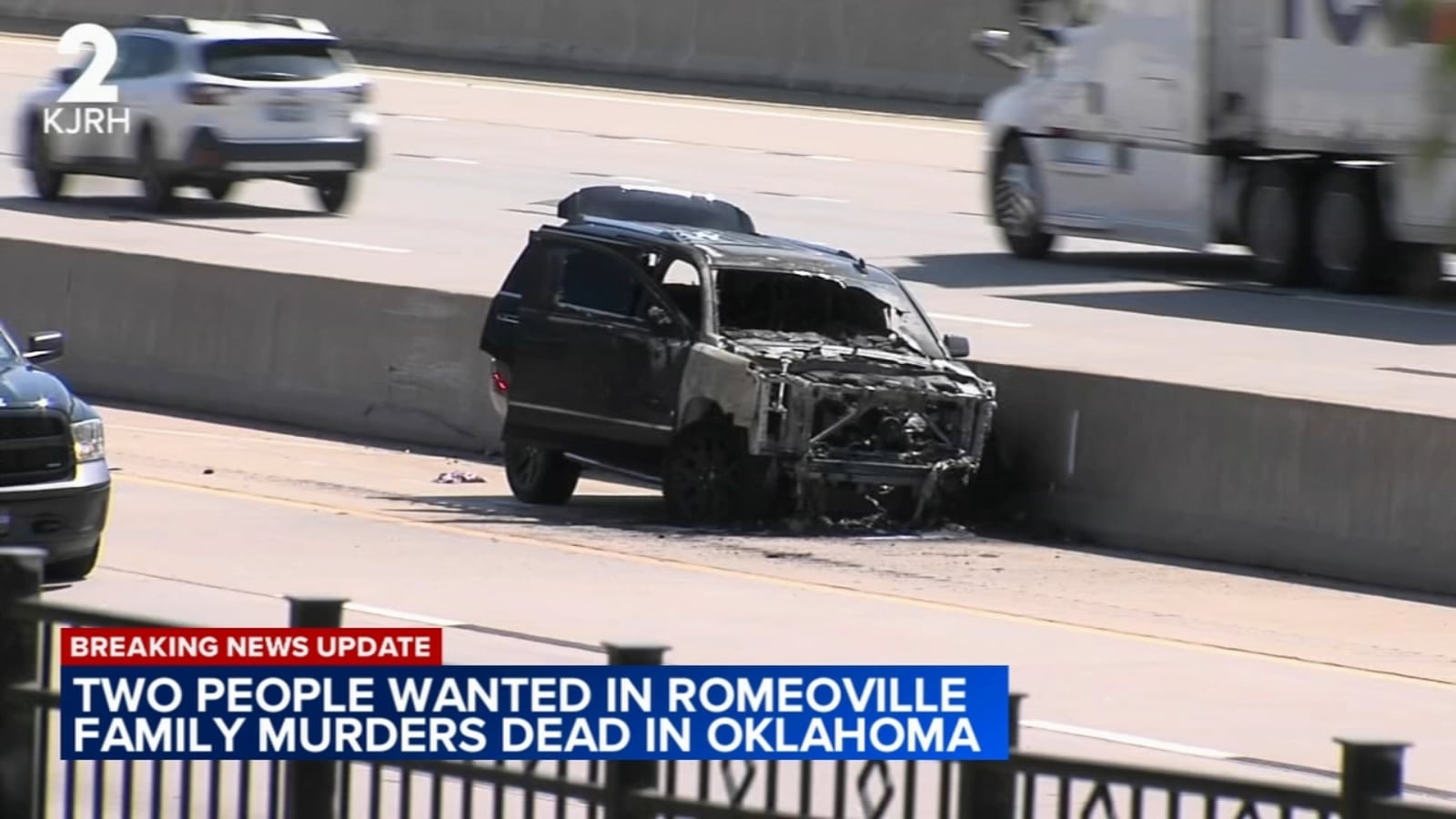 Romeoville Murders: Suspect and Second Person of Interest Dead in Fiery Crash Following Oklahoma Chase