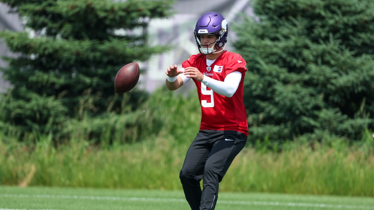 Featured image for J.J. McCarthy Aims to Shine in Vikings Minicamp and Summer Training