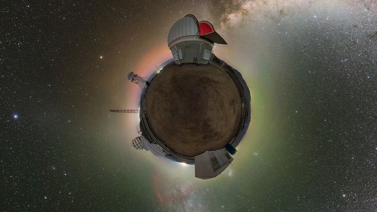 "Mind-Boggling 360-Degree Space Photo: Observatory or Alien Planet?"