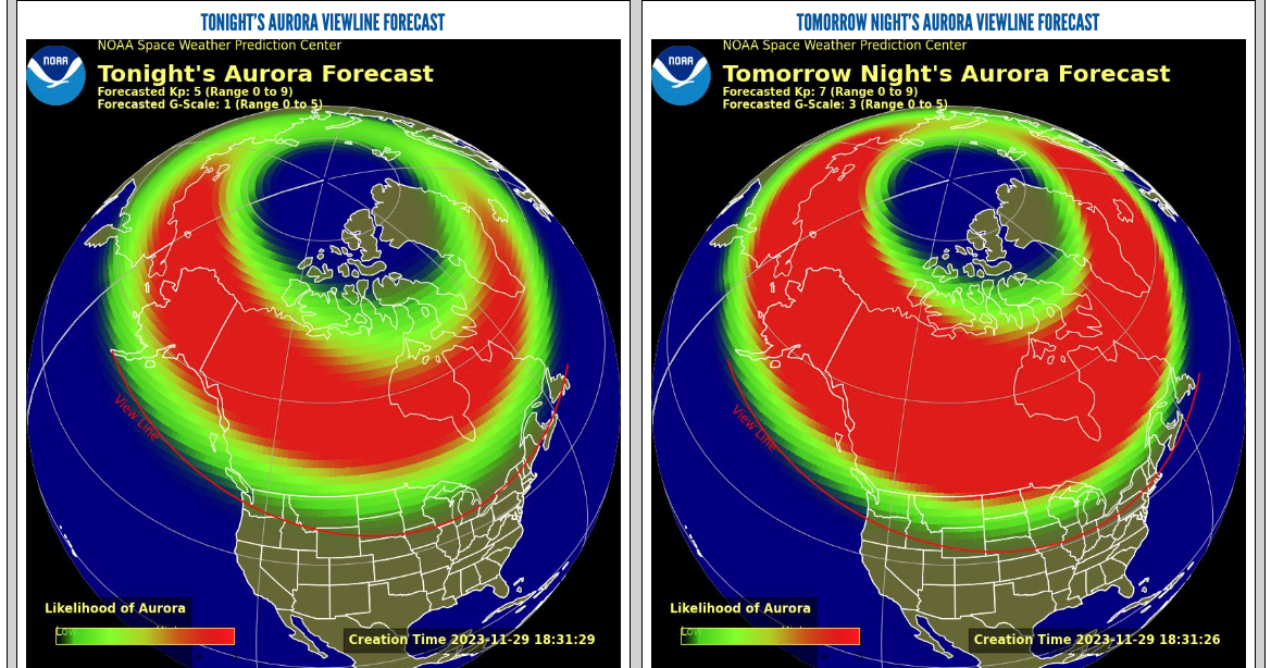 Featured image for "Northern Lights Illuminate U.S. Skies: Stunning Photos and Top Viewing Spots Revealed"