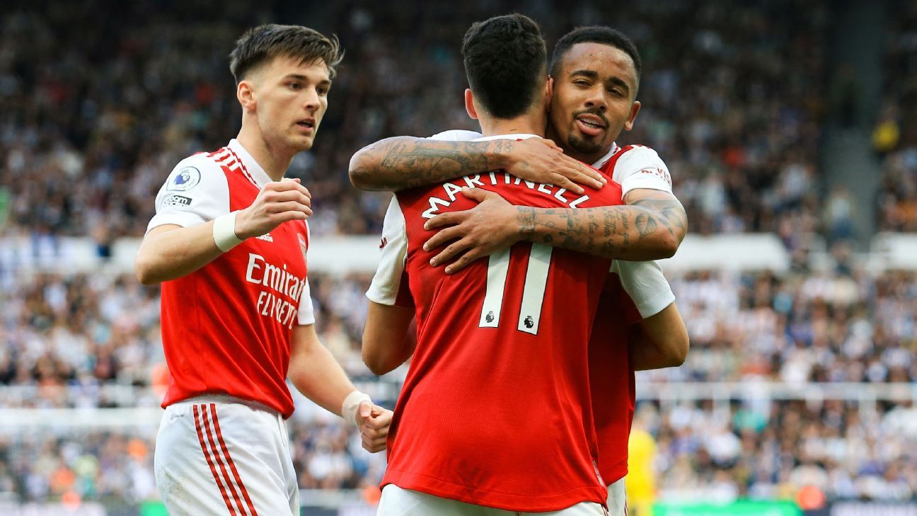 Featured image for Arsenal dominates Newcastle United with 2-0 victory.