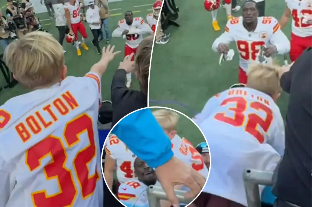 Featured image for Chiefs' Tershawn Wharton Heroically Catches Falling Fan at Game