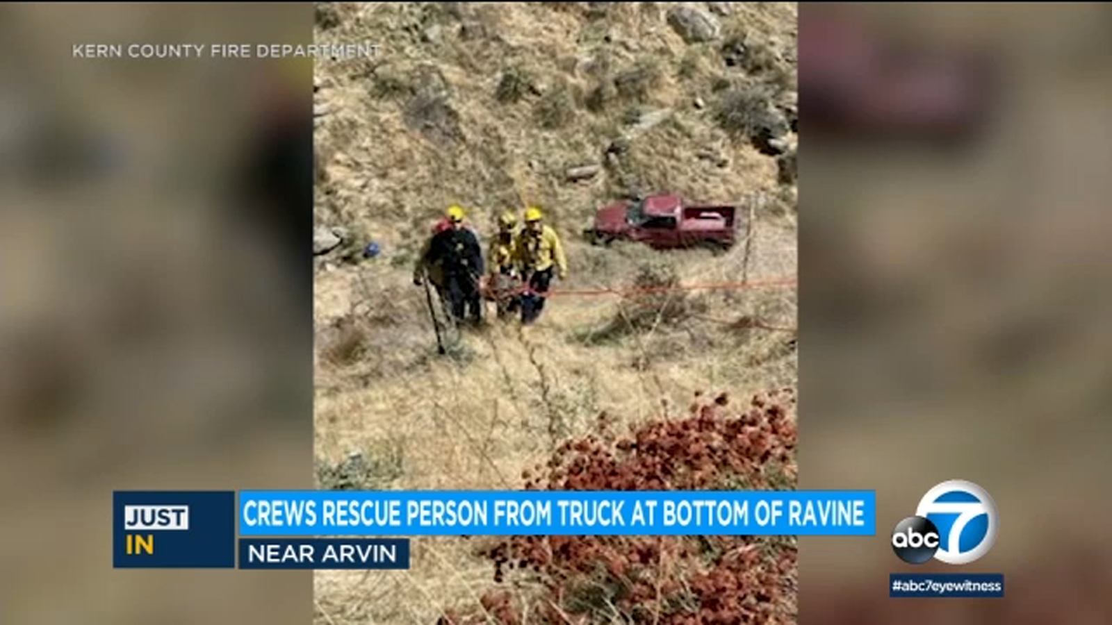 Featured image for Miraculous Rescue: Person Found Alive After 5 Days at Bottom of 100-Foot Ravine in Kern County