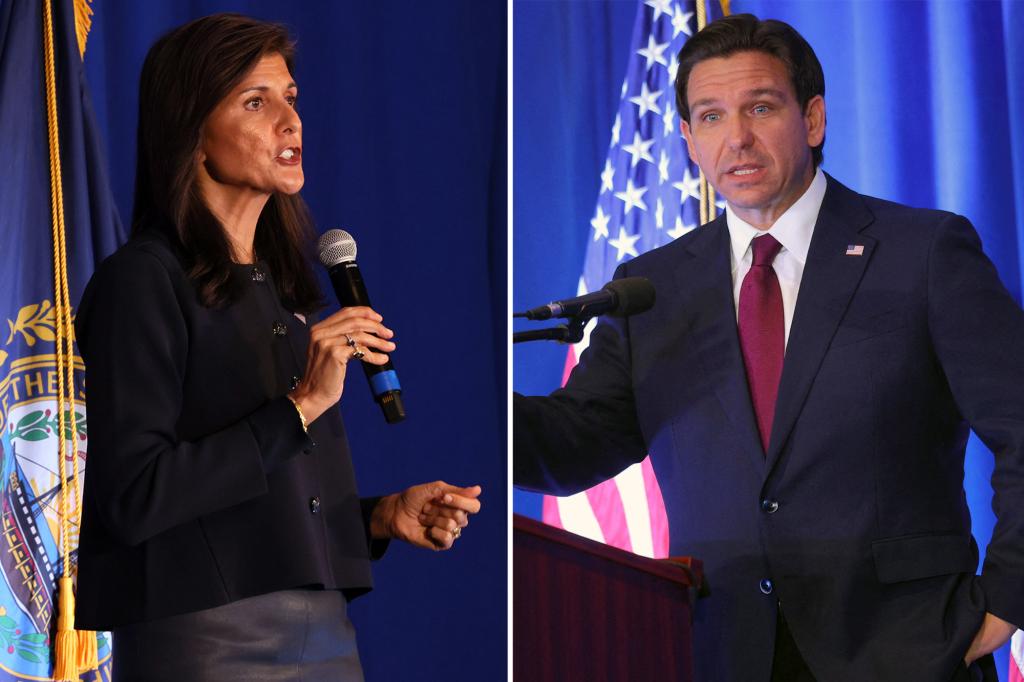 Featured image for "DeSantis and Haley Clash Over Gaza Refugees and Abortion Bans"