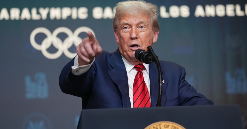 Trump Forms White House Task Force for 2028 Olympics