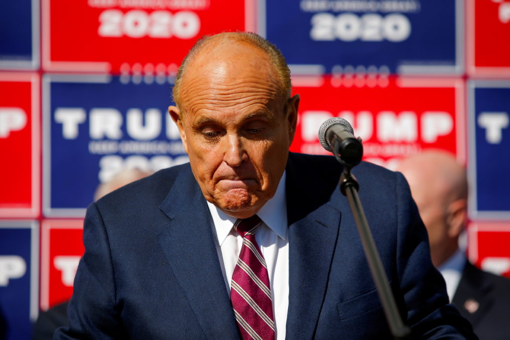 Featured image for "Judge rules Giuliani liable in defamation lawsuit from Georgia election workers"
