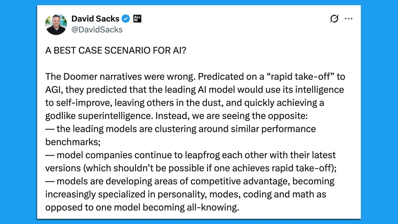 Featured image for David Sacks' 'Goldilocks' Economic Scenario