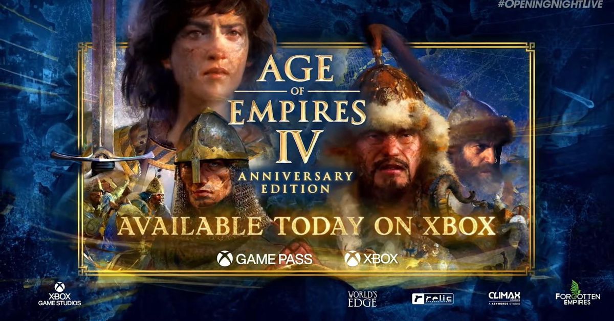 "Age of Empires IV: Anniversary Edition Launches on Xbox and Game Pass, Surprise Release!"