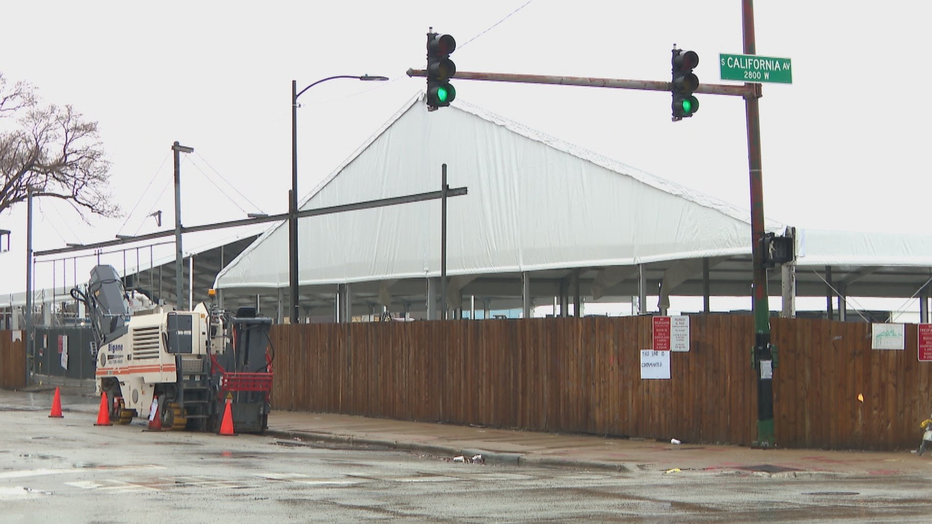 Featured image for Pritzker Halts State Funding for Brighton Park Migrant Base Camp Over Environmental Worries