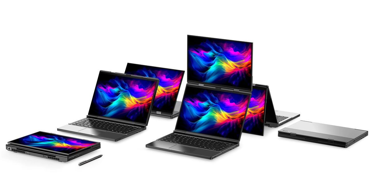 Featured image for GPD Duo: Dual-Screen OLED Foldable Laptop with 13.3-Inch Displays Unveiled