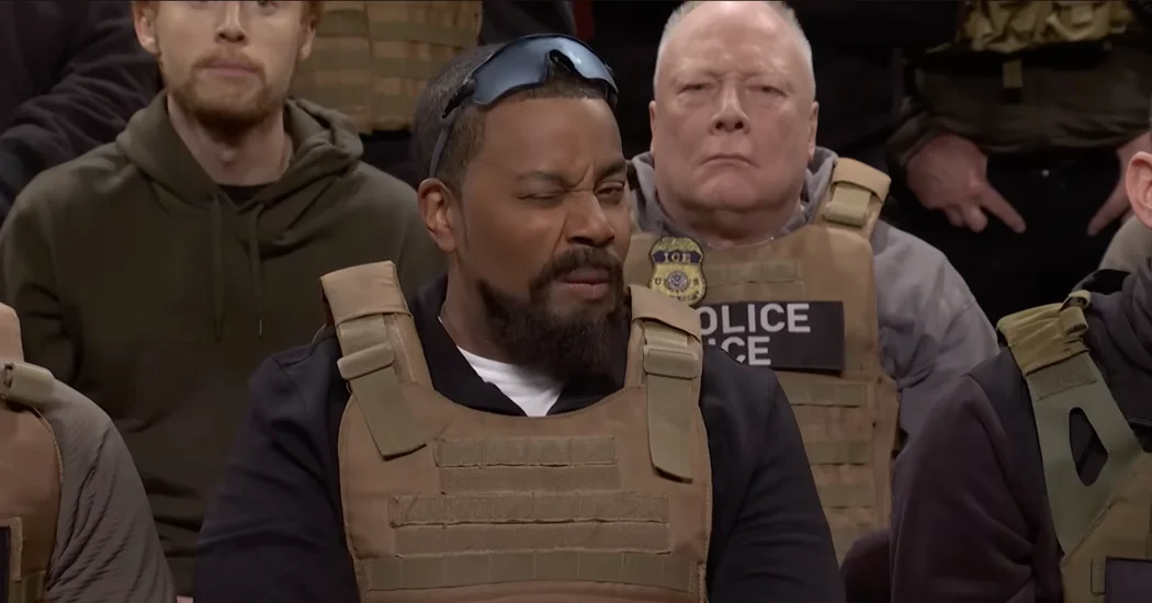 SNL tackles ICE chaos with Tom Homan spoof as Skarsgård shines