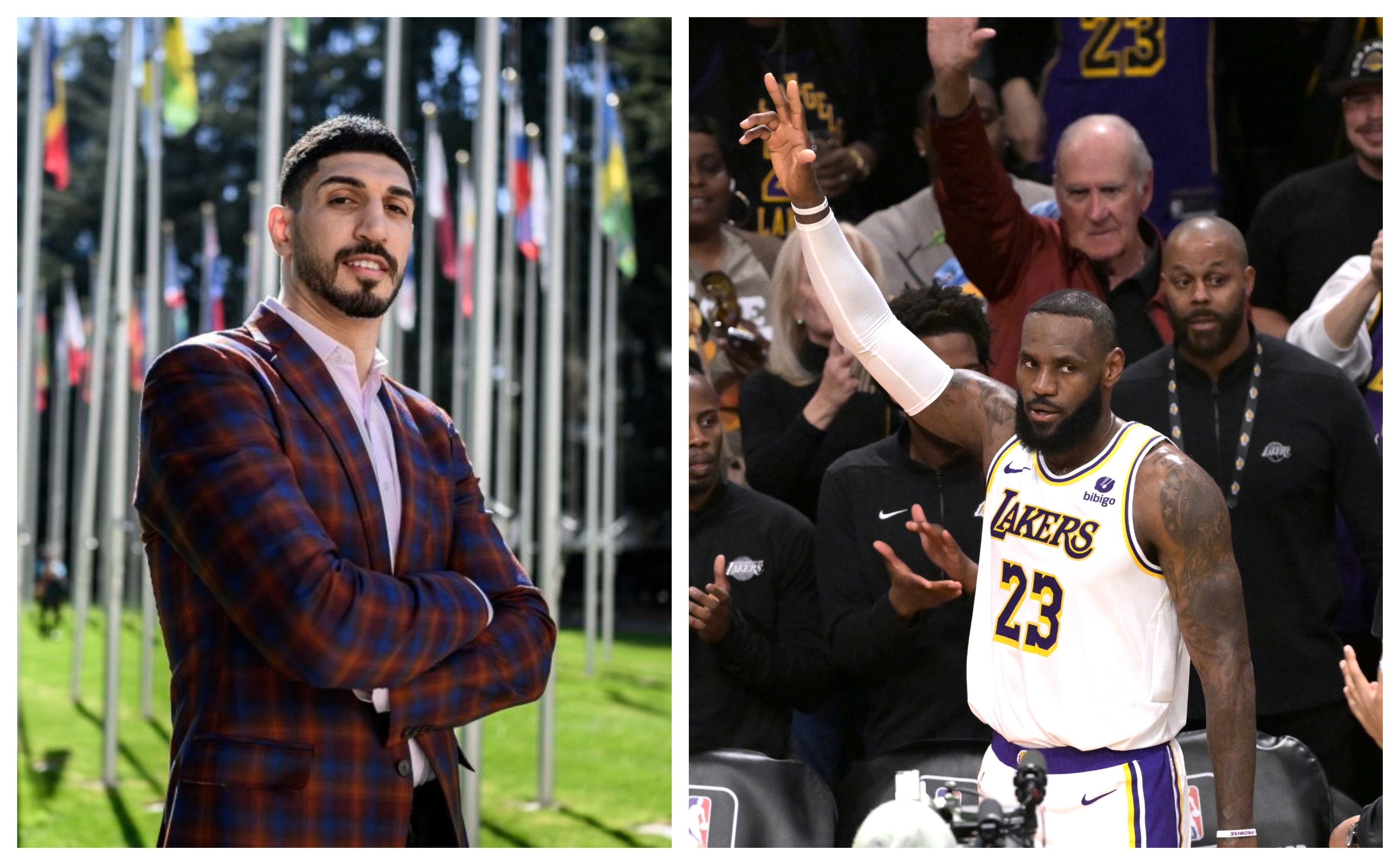 "Enes Kanter Freedom Criticizes LeBron James' 40K Points Milestone"