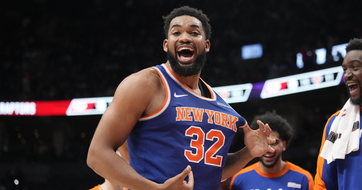 Featured image for Karl-Anthony Towns Leads Knicks to Victory Over Raptors with Clutch 3-Pointer