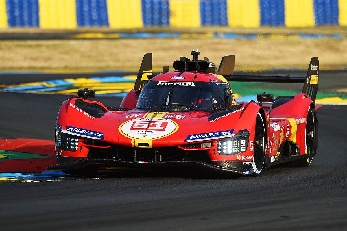 Ferrari emerges victorious in grueling Le Mans 24 Hours race.