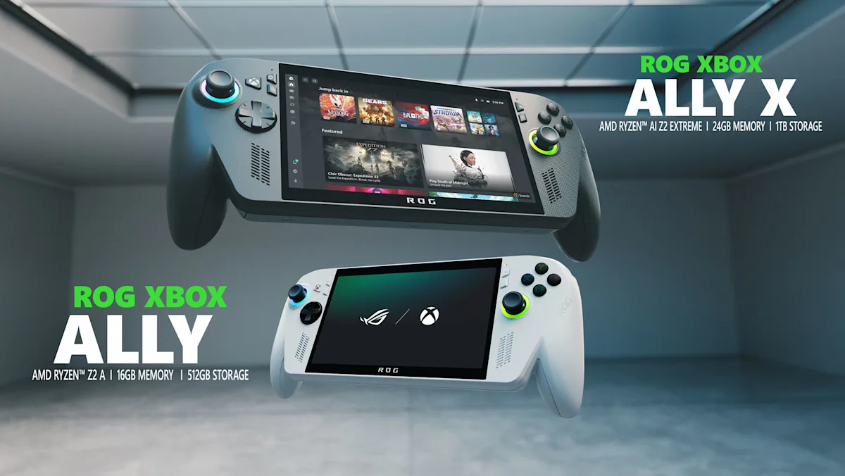 Featured image for Microsoft and Asus Reveal New ROG Ally Handheld Gaming Devices for the Holidays